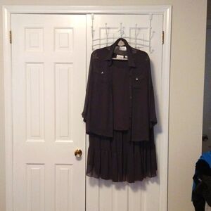 Dark Grey Set of Linea by Louis Dell'Olio 3 Piece L & XL